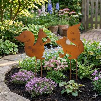 Bezaubernde Beetstecker Eichhörnchen - 2er Set